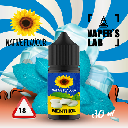 Фото сольова жижа для пода native flavour salt menthol 30 ml