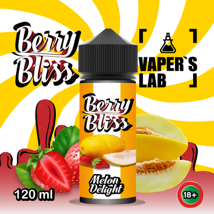 Фото жижки для вейпа berry bliss melon delight 120 мл (дыня с клубникой)