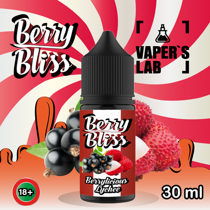 Фото сольова жижа top berry bliss berrylicious lychee 30 мл