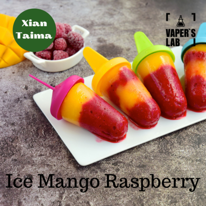 Фото, Видео, Пищевой ароматизатор для вейпа Xi'an Taima "Ice Mango Raspberry" (Холодный манго и малина) 