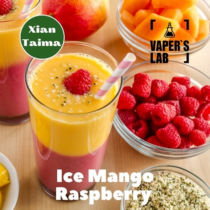 Фото, Відеоогляди на Ароматизатор для жижи Xi'an Taima "Ice Mango Raspberry" (Холодний манго та малина) 