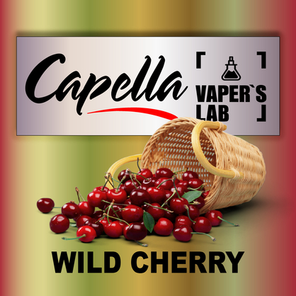 Фото на Ароматизатори Capella Wild Cherry with Stevia Дика Вишня