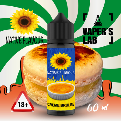 Фото заправка на вейп native flavour creme brulee 60 ml