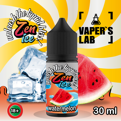 Фото солевая жидкость zen salt ice watermelon 30ml