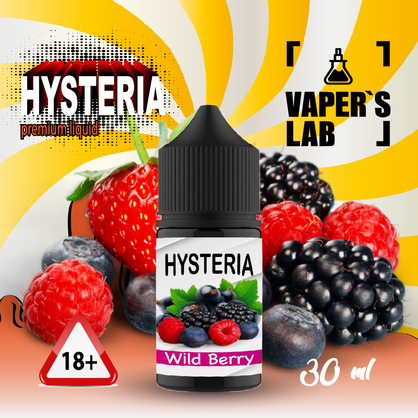 Фото, Відеоогляди на Жижу Salt Hysteria Salt Wild Berry 30 ml