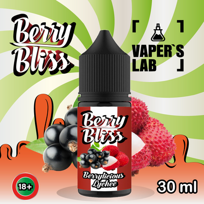 Фото сольова жижа top berry bliss berrylicious lychee 30 мл