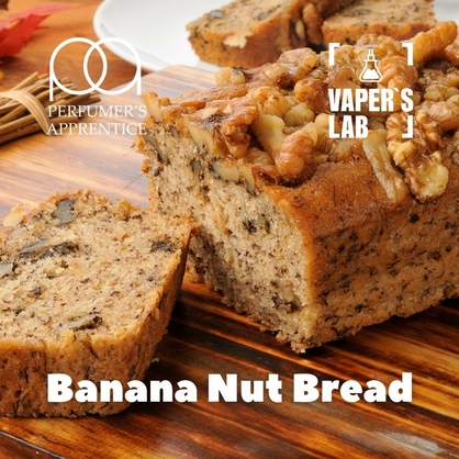 Фото, Відеоогляди на Ароматизатор для жижи TPA "Banana Nut Bread" (Бананово-горіховий хліб) 