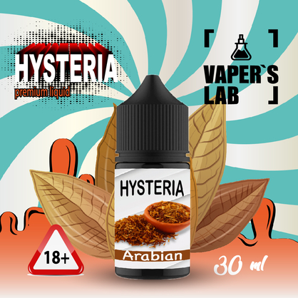 Фото жидкость для пода нулевка hysteria arabic tobacco 30 ml