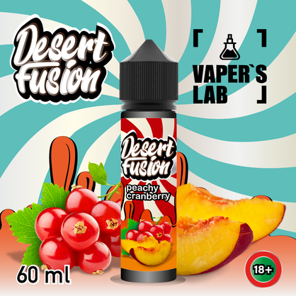 Фото жидкости для вейпа dessert fusion peachy cranberry 60 ml