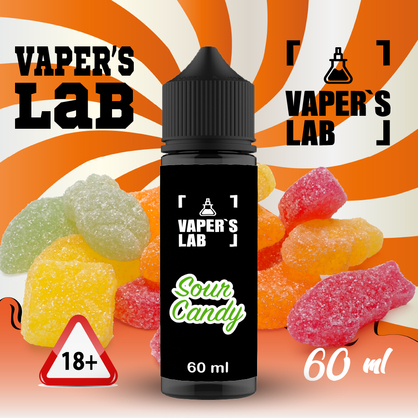 Фото, Видео на жидкости Vapers Lab Sour candy 60 ml