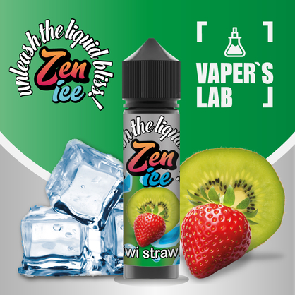 Фото жижі для вейпа zen ice kiwi strawberry