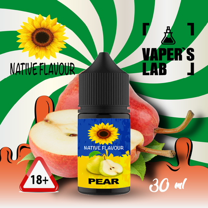 Фото сольова жижа top native flavour salt pear 30 ml