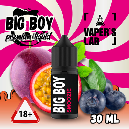 Фото, Видеообзор на жижку Salt BIG BOY Salt Smoozie tropic fruits 30 ml