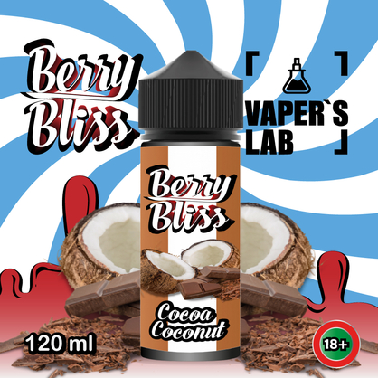 Фото жижи для вейпа berry bliss cocoa coconut 120 мл (кокос, какао)