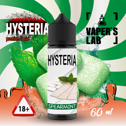 Фото жижа для вейпа без нікотину купити hysteria spearmint 30 ml