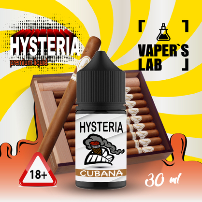 Фото, Видеообзор на жижку Salt Hysteria Salt Cubana 30 ml