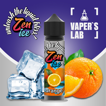 Фото рідини для електронних сигарет zen ice orange