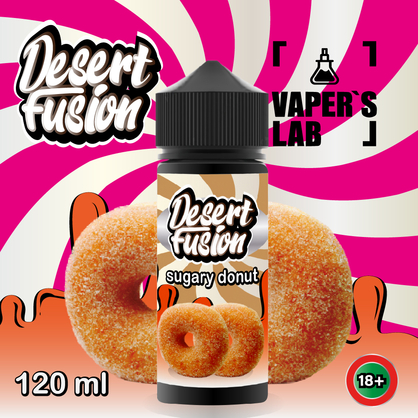 Фото рідини для електронних сигарет dessert fusion sugary donut 120 ml