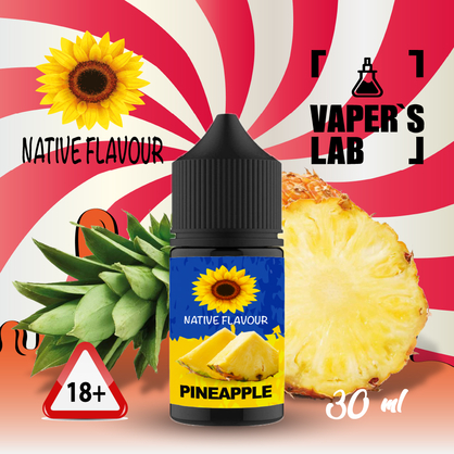 Фото жижа для пода native flavour salt pineapple 30 ml