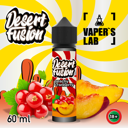 Фото жидкости для вейпа dessert fusion peachy cranberry 60 ml