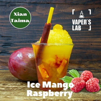 Фото, Відеоогляди на Ароматизатор для жижи Xi'an Taima "Ice Mango Raspberry" (Холодний манго та малина) 