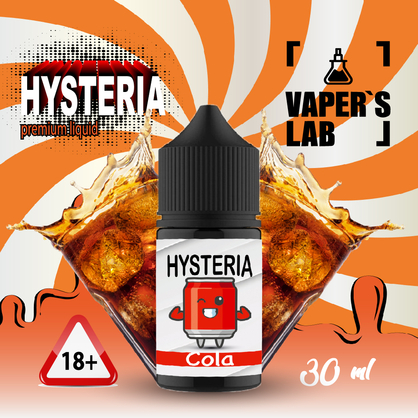 Фото, Видеообзор на жижку Salt Hysteria Salt Cola 30 ml