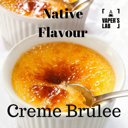 Фото жижа для електронних сигарет native flavour creme brulee 120 ml