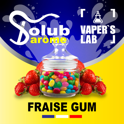 Фото, Відеоогляди на Ароматизатор для жижи Solub Arome "Fraise Gum" (Полунична жуйка) 