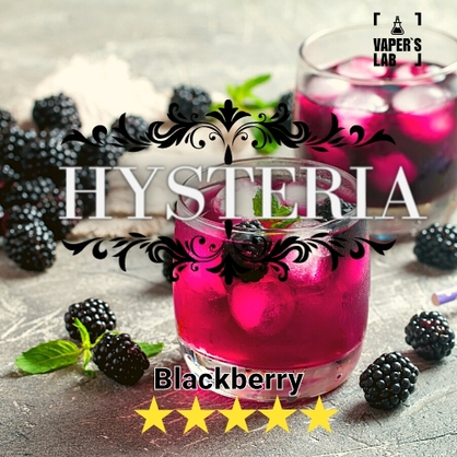 Фото, Видео на жижи для вейпа Hysteria Blackberry 30 ml