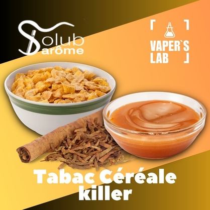 Фото, Видео, Аромки для вейпа Solub Arome "Tabac Céréale killer" (Табак с хлопьями и карамелью) 