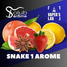 Ароматизатори для вейпа Solub Arome SNAKE 1 AROME Полуниця лимон грейпфрут та аніс