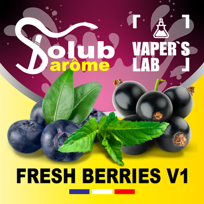 Фото, Видео, Аромки для самозамеса Solub Arome "Fresh Berries v1" (Черника смородина мята ментол) 