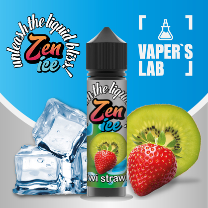 Фото жижі для вейпа zen ice kiwi strawberry