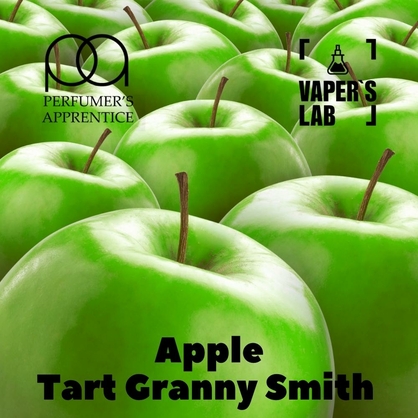 Фото, Видео, ароматизатор для самозамеса TPA "Apple (Tart Granny Smith)" (Зеленое яблоко) 