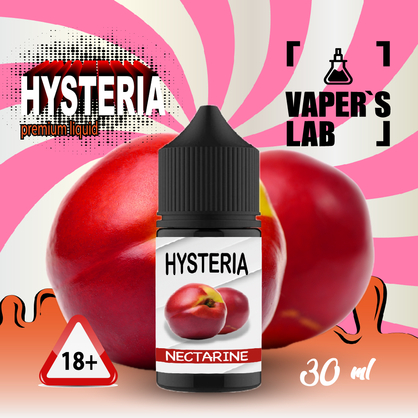 Фото, Видеообзор на жижку Salt Hysteria Salt Nectarine 30 ml