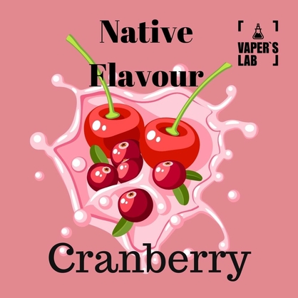 Фото купити жижу для вейпа native flavour cranberry 120 ml