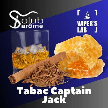 Фото, Видео, ароматизатор для самозамеса Solub Arome "Tabac Captain Jack" (Табак с медом и виски) 