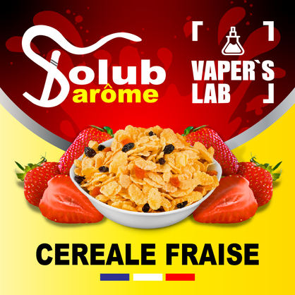 Фото, Видео, Аромки для вейпа Solub Arome "Céréale fraise" (Кукурузные хлопья с клубникой) 