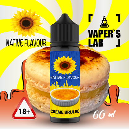 Фото заправка на вейп native flavour creme brulee 60 ml