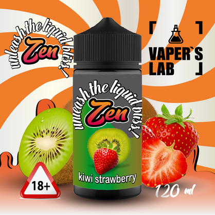 Фото жижи для вейпа zen kiwi strawberry