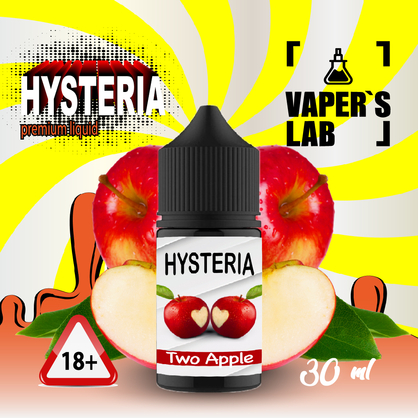 Фото, Видеообзор на жижку Salt Hysteria Salt Two Apple 30 ml