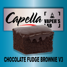 Ароматизатори для вейпа Capella Chocolate Fudge Brownie v3 Шоколадне тістечко Брауні v3