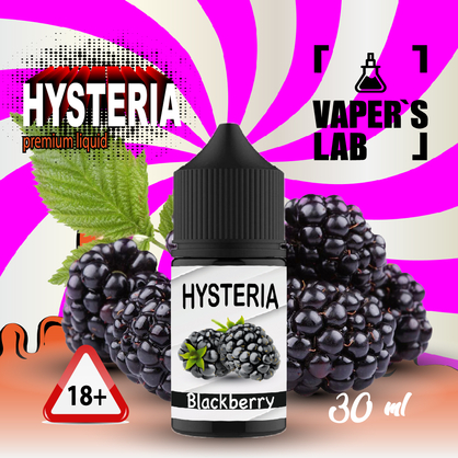 Фото, Видеообзор на жижку Salt Hysteria Salt Blackberry 30 ml