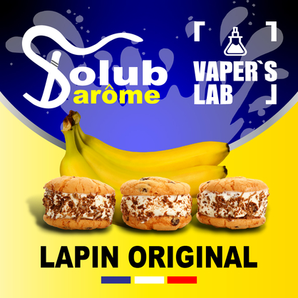 Фото, Відеоогляди на Ароматизатор для жижи Solub Arome "Lapin original" (Печиво вершки банан) 