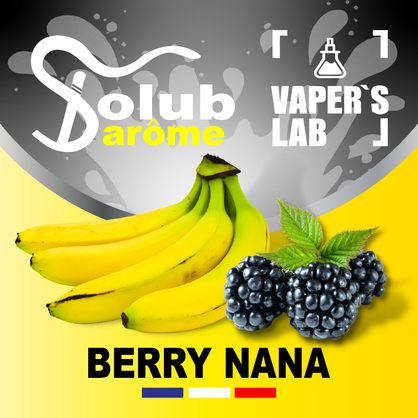 Фото, Відеоогляди на Ароматизатори смаку Solub Arome "Berry nana" (Банан та ожина) 