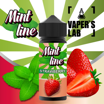 Фото жидкости для вейпа mint strawberry 120 ml