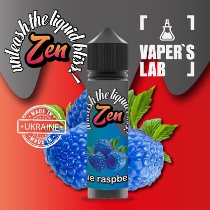 Фото жижи для вейпа zen blue raspberry