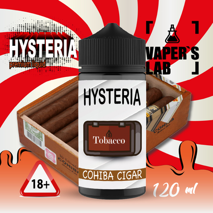 Фото жижи для вейпа hysteria cohiba cigar 100 ml