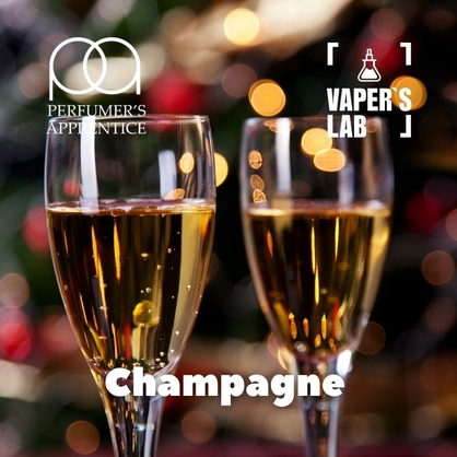 Фото, Відеоогляди на Натуральні ароматизатори для вейпів TPA "Champagne" (Шампанське) 