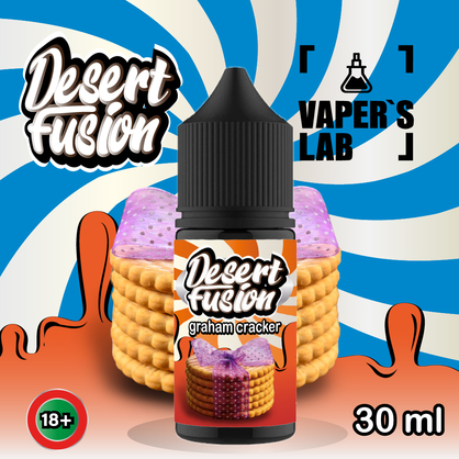 Фото солевая жидкость dessert fusion salt graham cracker 30 ml